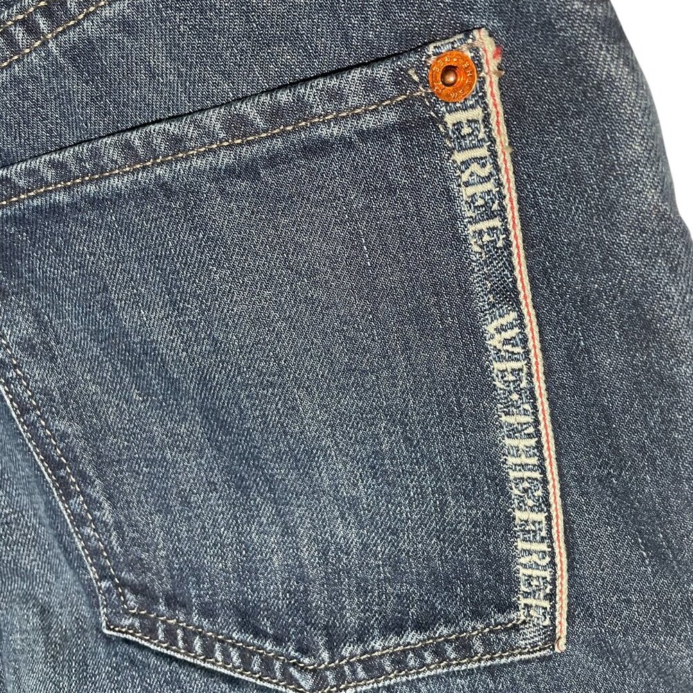 NWT $148 We The Free Slim Shade Selvedge Jeans Size 29 Current On Free People - Picture 16 of 16
